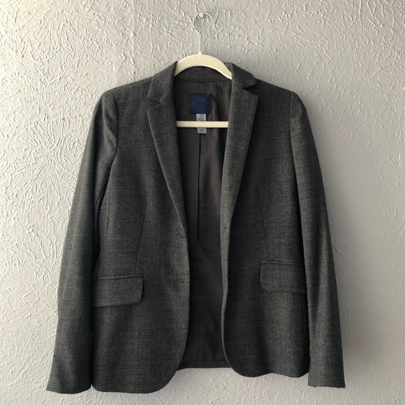 J. Crew Gray Wool Blazer Jacket - Size 2